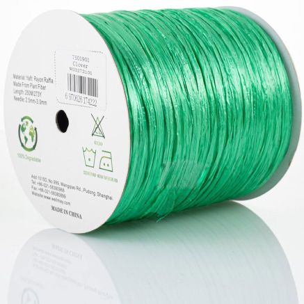 Пряжая рафия Ispie Raffia, Well May, ярко-зеленый, 7501901 (clover)