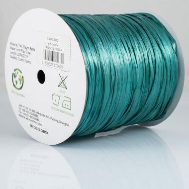 Пряжа рафія Ispie Raffia, Well May, морська хвиля, 7503301 (peacock)