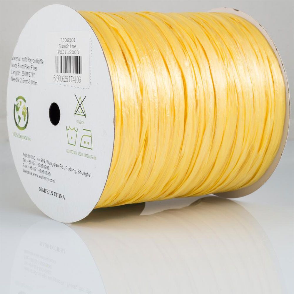 Ispie Raffia yarn, Well May, pearl yellow, 7506501 (sunshine) Ispie Raffia yarn, Well May, pearl yellow, 7506501 (sunshine)