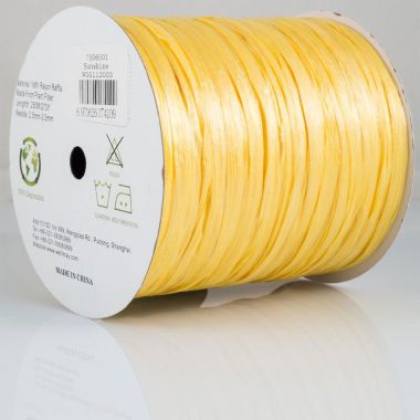 Пряжа рафія Ispie Raffia, Well May, перламутрово-жовтий, 7506501 (sunshine)