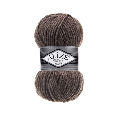 Пряжа Alize Superlana Maxi світло-коричневий (240)