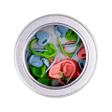 Set of knitting markers in a box Tulip "Heart" 15 pcs. (AC-033e)