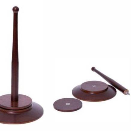 Single yarn holder, dark wood