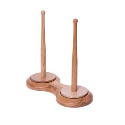 Double yarn holder light wood
