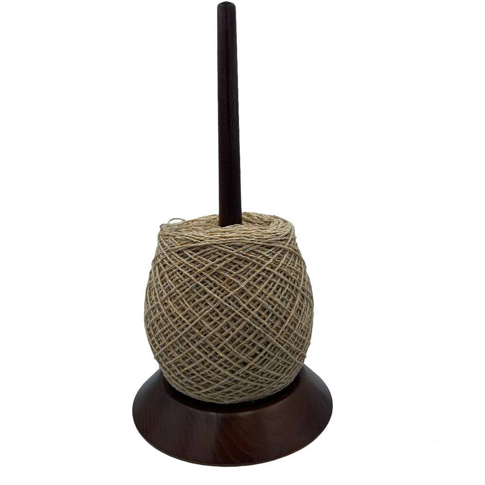 Single yarn holder, dark wood