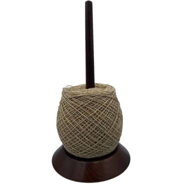 Single yarn holder, dark wood