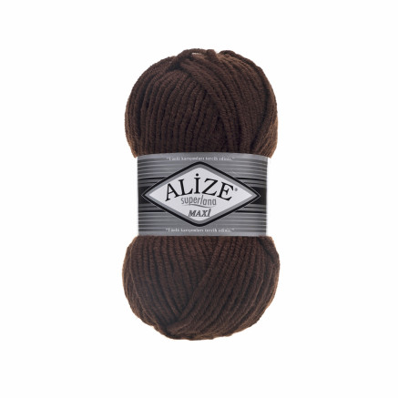 Пряжа Alize Superlana Maxi шоколад (26)