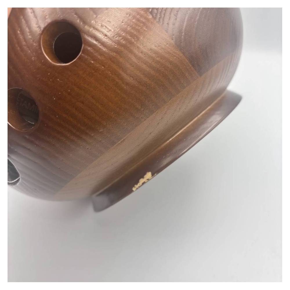 Wooden round ball for knitting dark wood DISCOUNT
