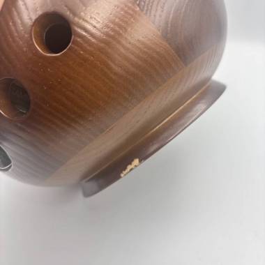 Wooden round ball for knitting dark wood DISCOUNT