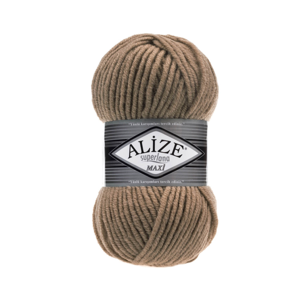 Yarn Alize Superlana Maxi dark beige (466) Yarn Alize Superlana Maxi dark beige (466)