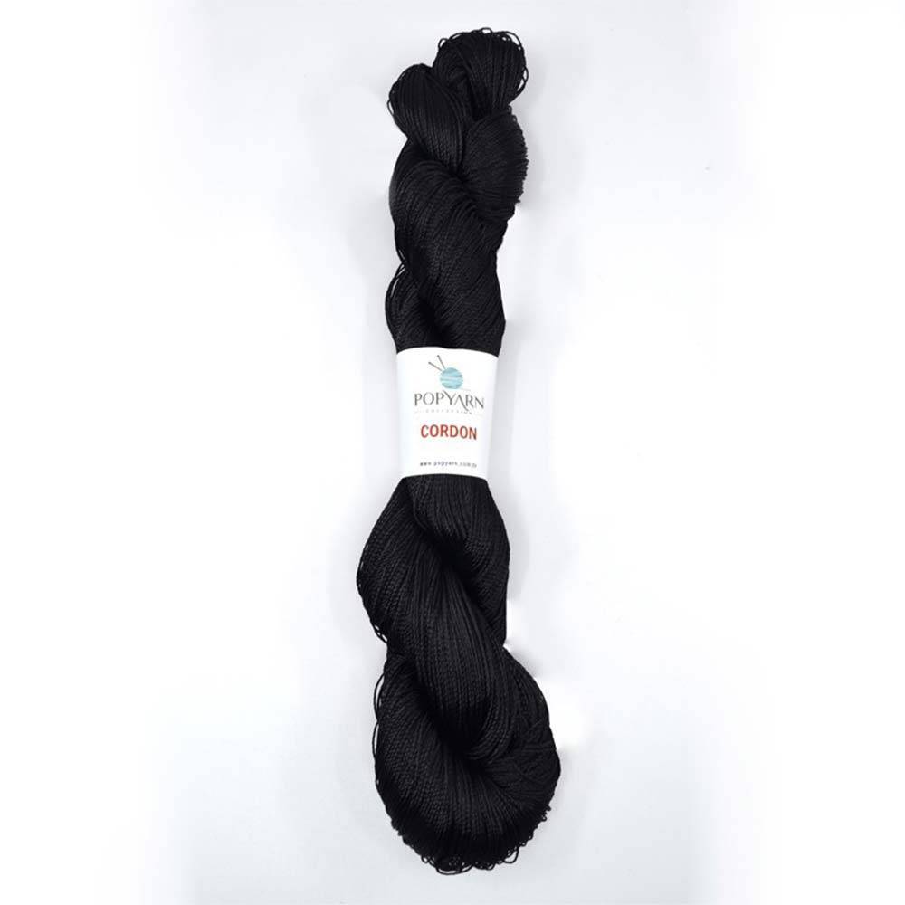 Пряжа Cordon Popyarn, чорний (001) Пряжа Cordon Popyarn, чорний (001)