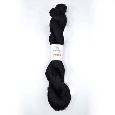 Пряжа Cordon Popyarn, чорний (001)