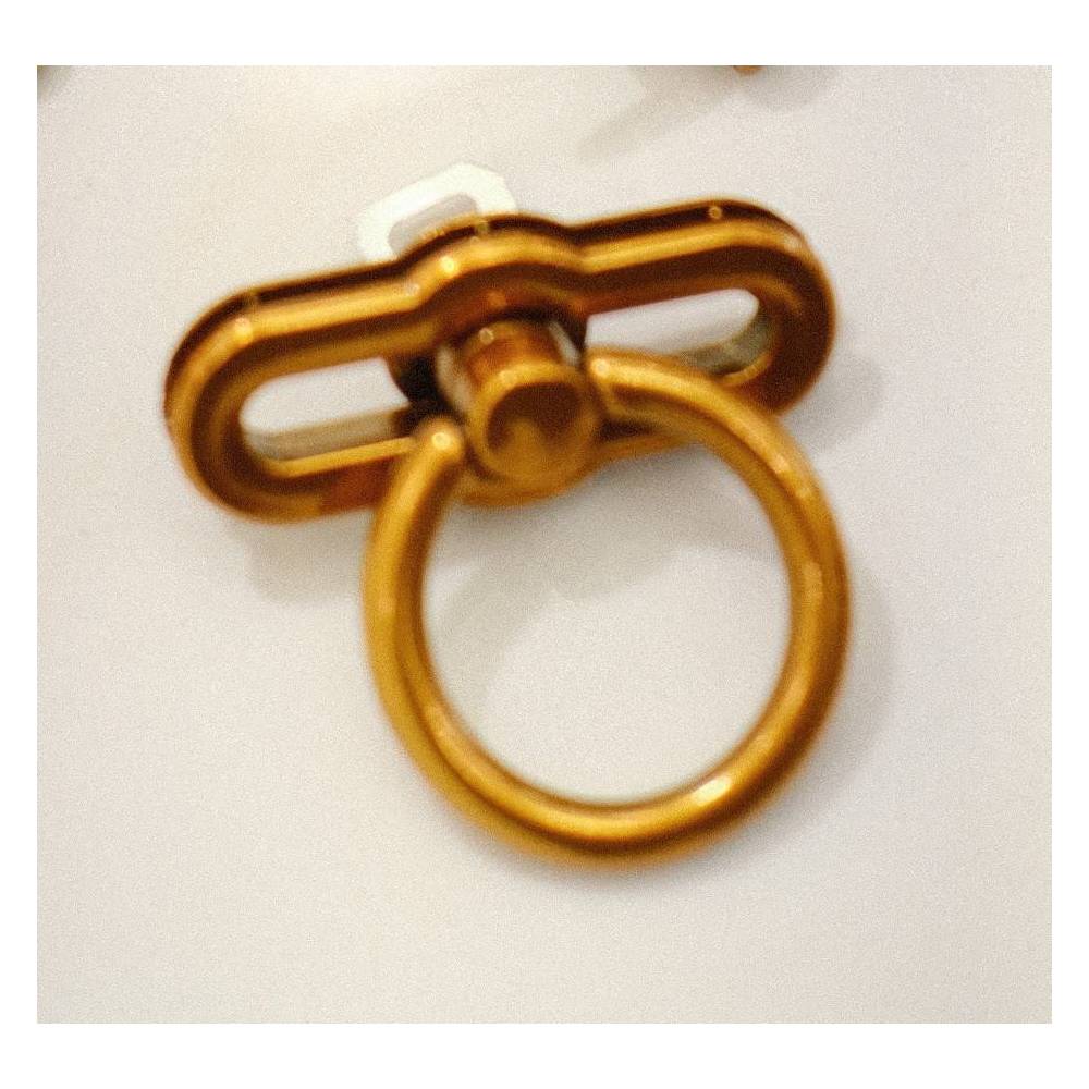 Bag lock oval 5*2 cm, bronze (61078)