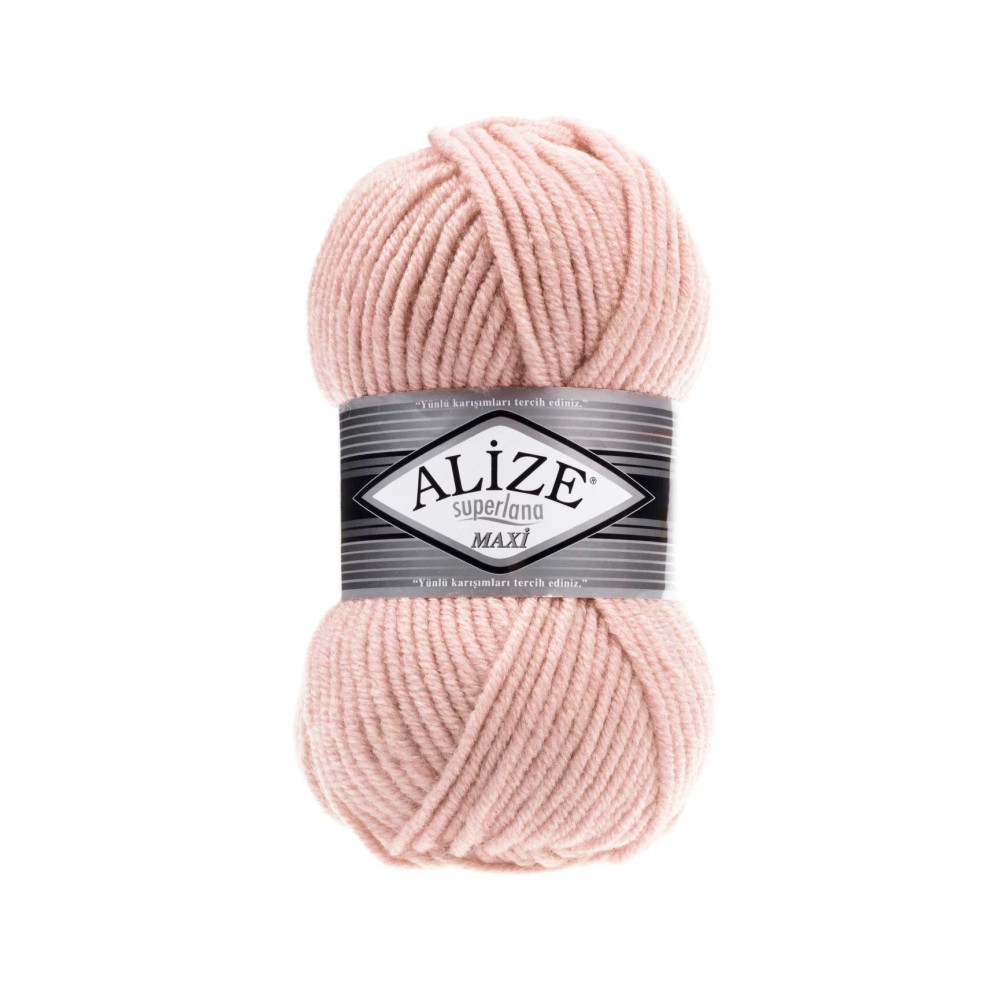 Пряжа Alize Superlana Maxi кристально-розовый (523) Пряжа Alize Superlana Maxi кристально-розовый (523)