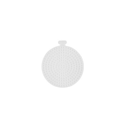 Канва пластиковая круг 6,5 см, белая (КР048)