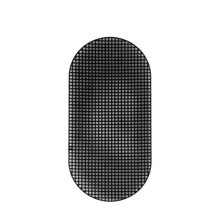 Канва пластиковая овал 30*15 см, черная (КР033)