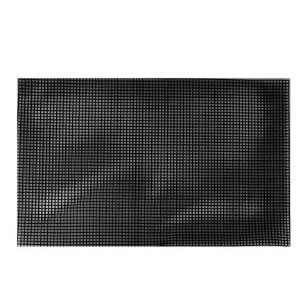 Plastic canvas rectangle 51x33 cm, cell 4 mm square, black