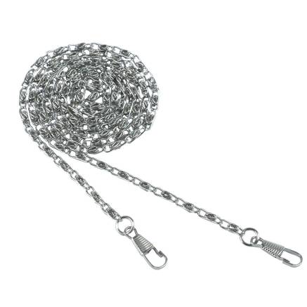 Rosalino chain, 120 cm (4 mm link width) silver, non-rotating clasp