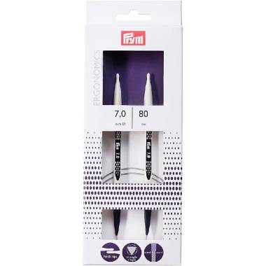 Circular knitting needles Prym Ergonomics 80 см 7 мм (215810)