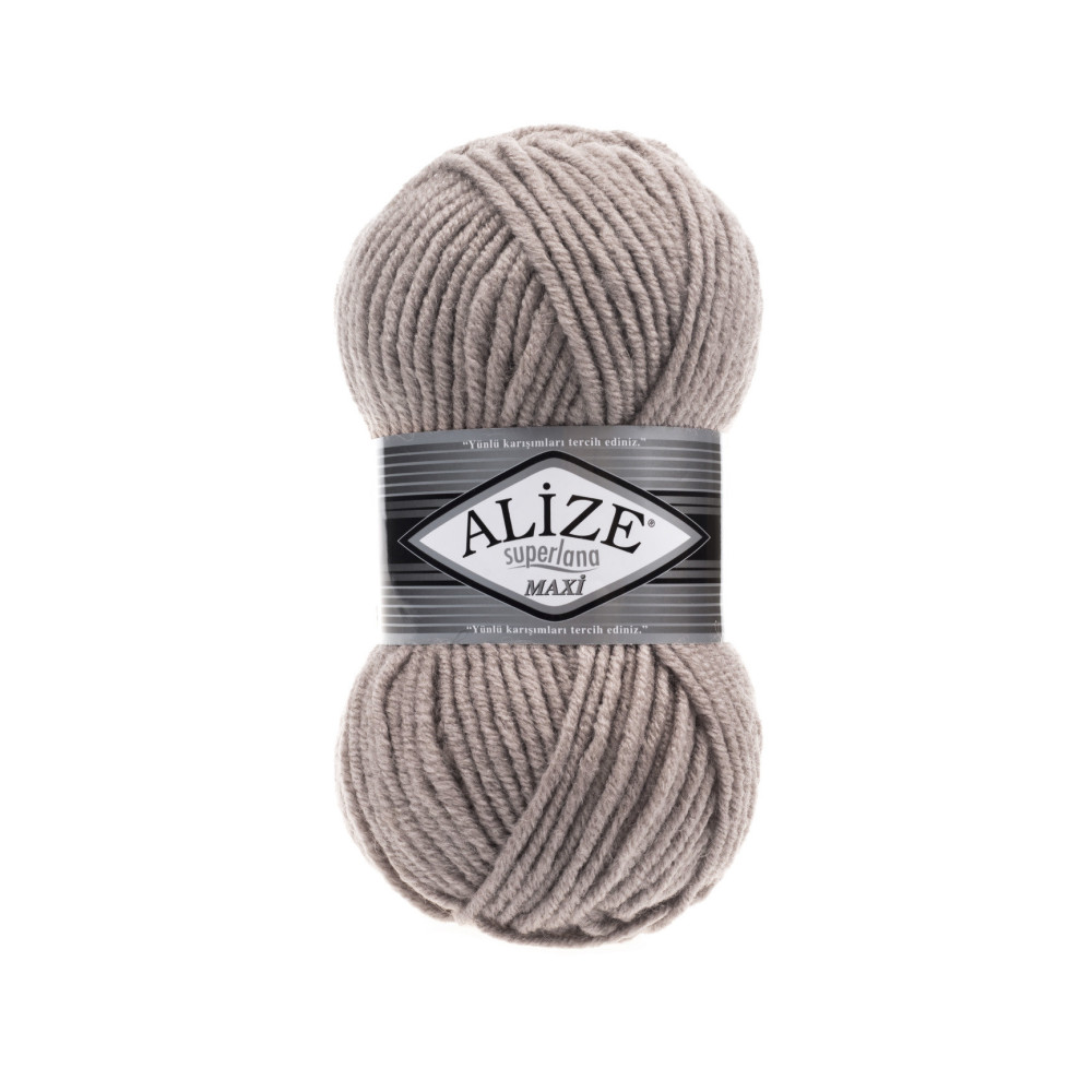 Пряжа Alize Superlana Maxi кофе с молоком (541) Пряжа Alize Superlana Maxi кофе с молоком (541)