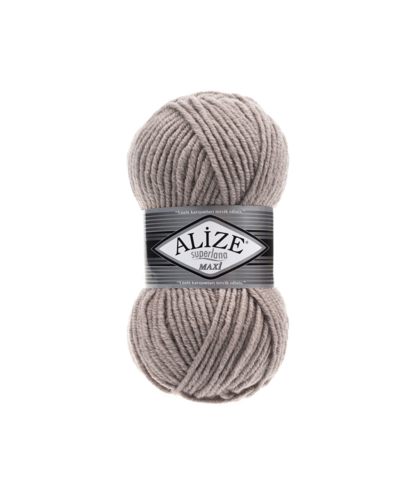 Yarn Alize Superlana Maxi coffee with milk color (541) Yarn Alize Superlana Maxi coffee with milk color (541)