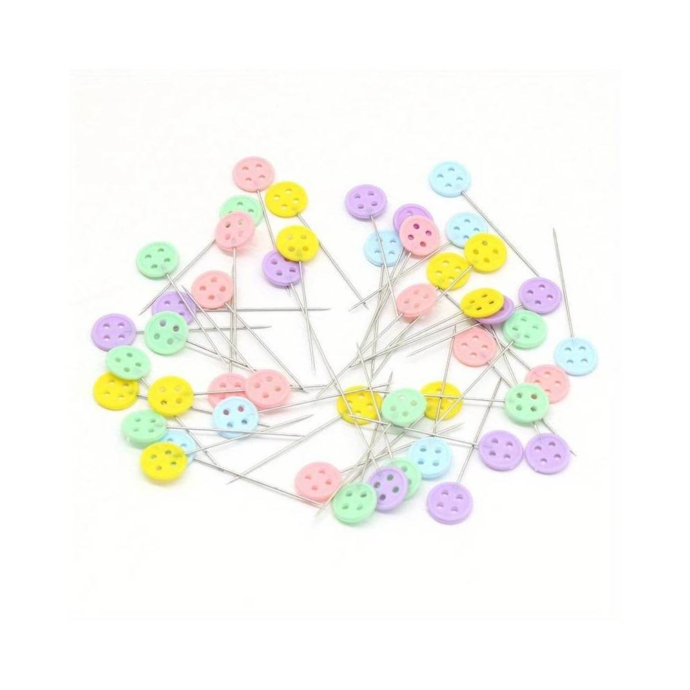 Pins 45 mm with heads Buttons, in a container 75 pcs Pins 45 mm with heads Buttons, in a container 75 pcs