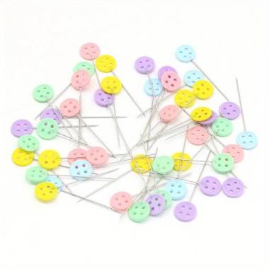 Pins 45 mm with heads Buttons, in a container 75 pcs
