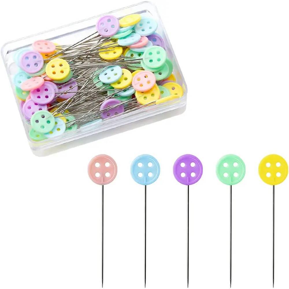 Pins 45 mm with heads Buttons, in a container 75 pcs