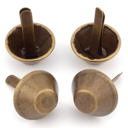Legs for bags 4 pcs - 12 mm bronze
