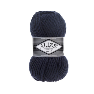 Yarn Alize Superlana Maxi dark blue (58)