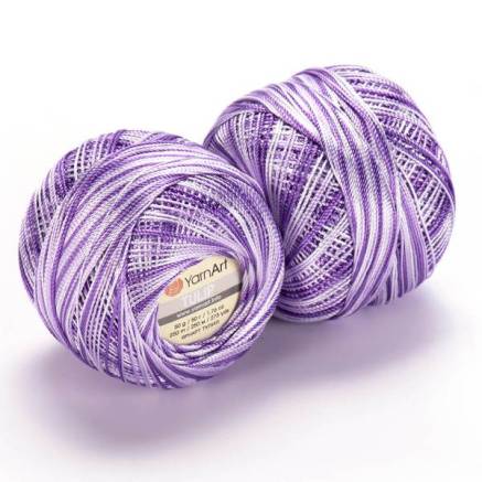Yarn YarnArt Tulip melange lilac-white (447)