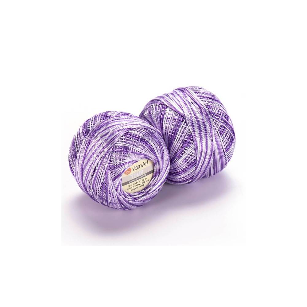 Yarn YarnArt Tulip melange lilac-white (447) Yarn YarnArt Tulip melange lilac-white (447)