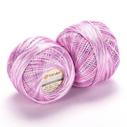 Yarn YarnArt Tulip melange lilac-pink (458)