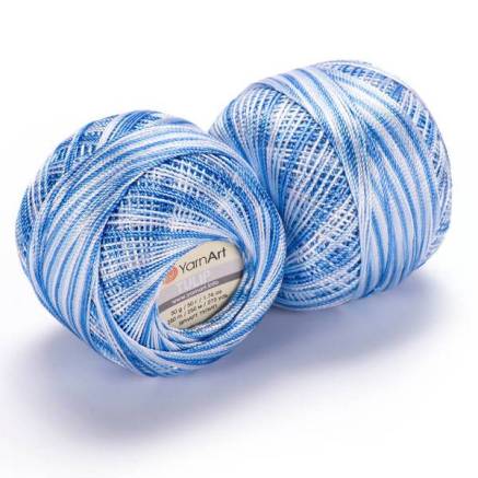 Yarn YarnArt Tulip melange blue-white (446)
