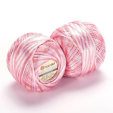 Yarn YarnArt Tulip melange pink-white (457)