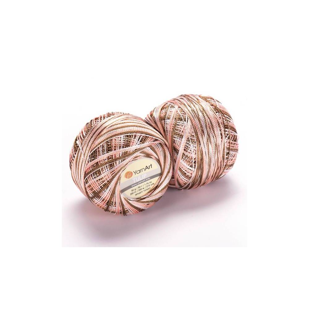 Yarn YarnArt Tulip melange brown-peach (460)