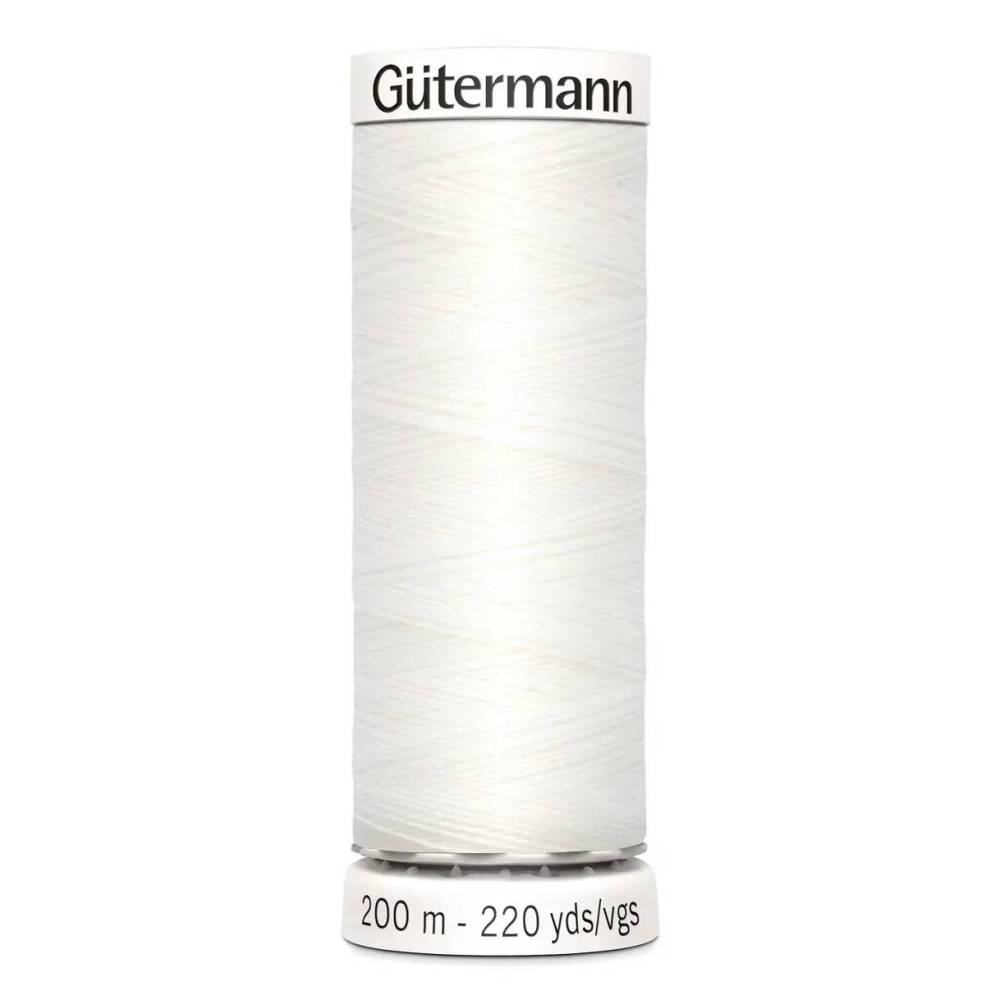 Нитка швейна Sew-all №100, 200 метрів, колір білий, Gutermann (800) Нитка швейна Sew-all №100, 200 метрів, колір білий, Gutermann (800)