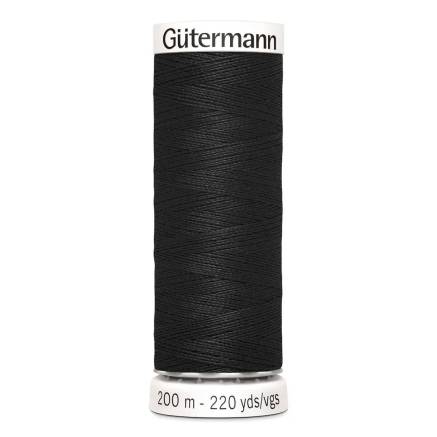 Нить швейная Sew-all №100, 200 метров, цвет черный, Gutermann (000)