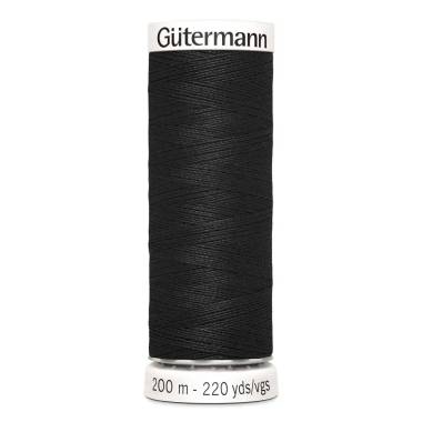 Нить швейная Sew-all №100, 200 метров, цвет черный, Gutermann (000)