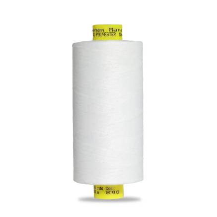 Нить швейная Mara №120, 1000 метров, цвет белый, Gutermann (800)