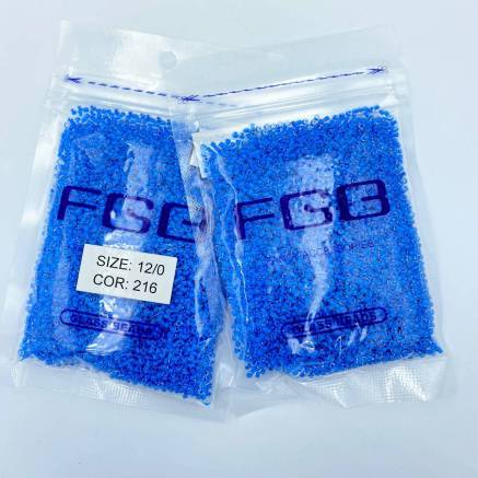 Beads 12/0 FGB - painted blue (216)