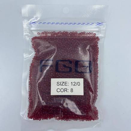 Beads 12/0 FGB - glazed red dark (008)