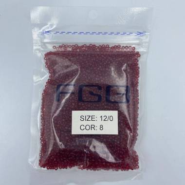 Beads 12/0 FGB - glazed red dark (008)
