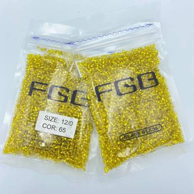 Beads 12/0 FGB - yellow shiny (065)