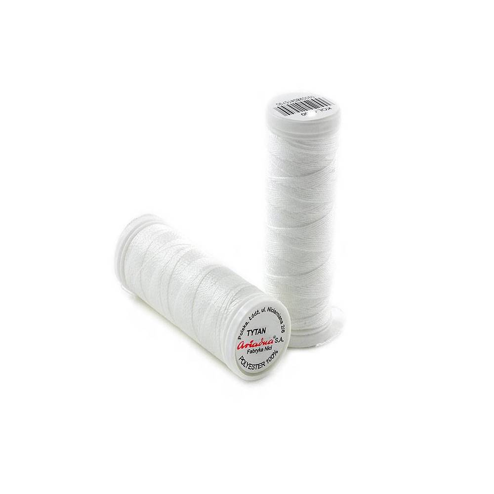 Beading thread TYTAN 80, 180 meters, white color, Ariadna (2502) Beading thread TYTAN 80, 180 meters, white color, Ariadna (2502)