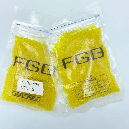 Beads 12/0 FGB - yellow transparent (005)