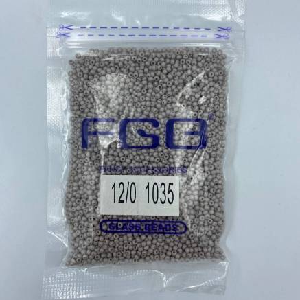 Beads 12/0 FGB - natural grey beige (1035)
