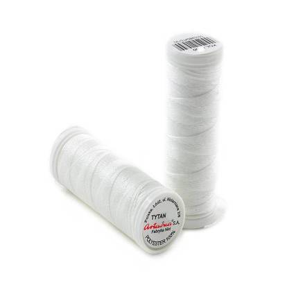 Beading thread TYTAN 60E, 120 meters, white color, Ariadna (2500)