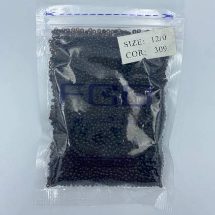 Beads 12/0 FGB - dark chocolate transparent (309)