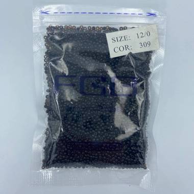 Beads 12/0 FGB - dark chocolate transparent (309)